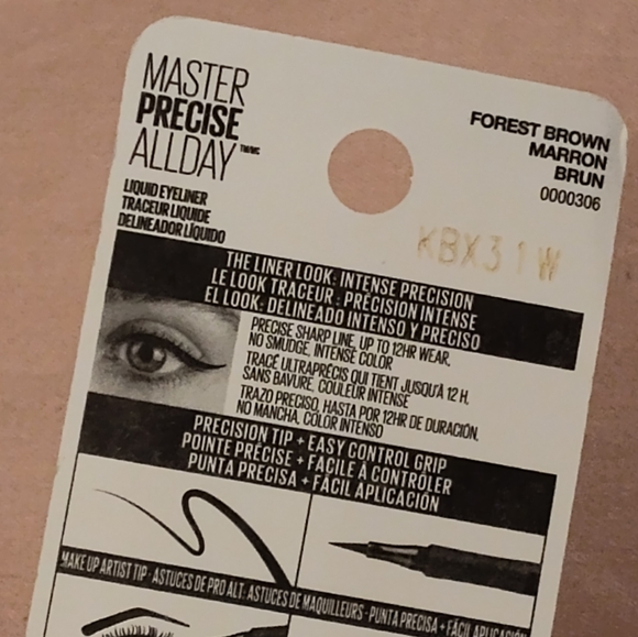 NWT! Maybelline MASTER PRECISE ALL DAY LIQUID EYELINER (Shade 111/Forest Brown) - Picture 5 of 6
